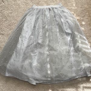 Pearl midi skirt